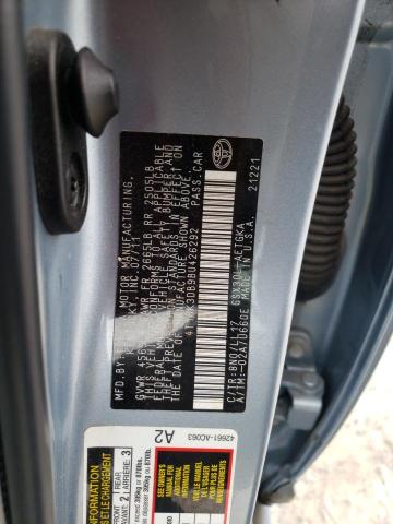 4T1BK3DB9BU426292 - 2011 TOYOTA AVALON BASE Mavi foto 12