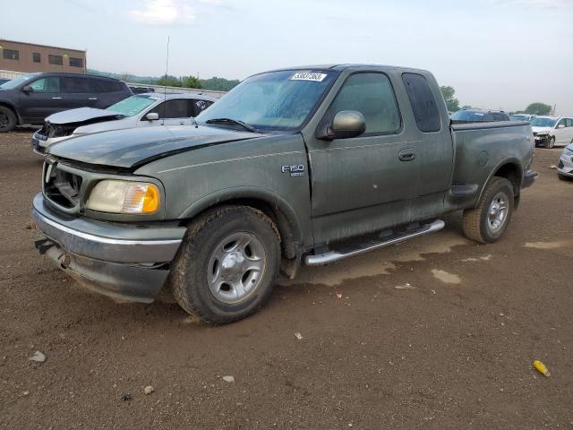 2FTRX07L92CA15126 - 2002 FORD F150 CREW GREEN photo 1