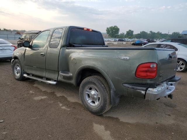 2FTRX07L92CA15126 - 2002 FORD F150 CREW GREEN photo 2