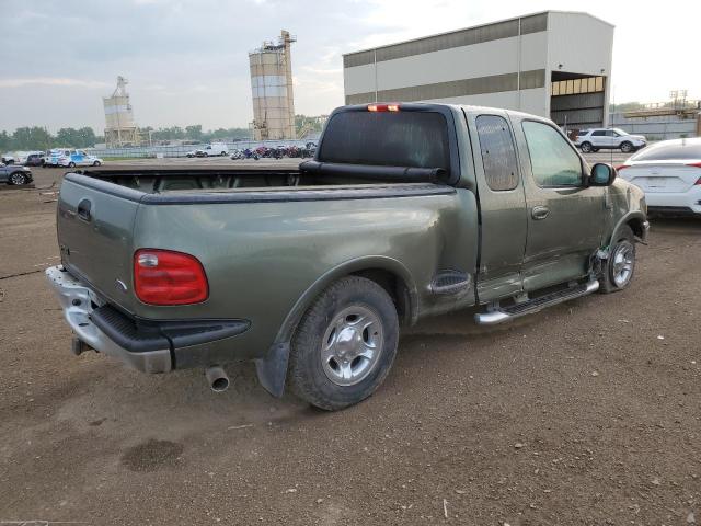 2FTRX07L92CA15126 - 2002 FORD F150 CREW GREEN photo 3