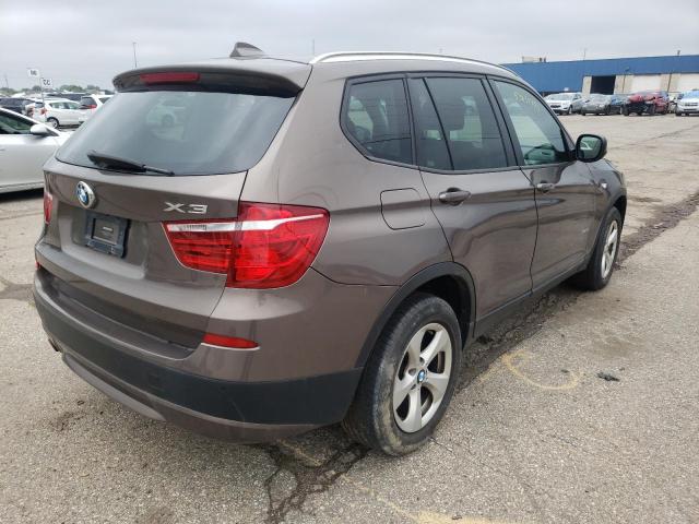 5UXWX5C52BL706929 - 2011 BMW X3 XDRIVE28I BROWN photo 3