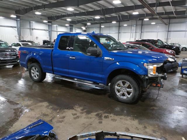 1FTEX1EP1JKD20835 - 2018 FORD F150 SUPER CAB BLUE photo 4