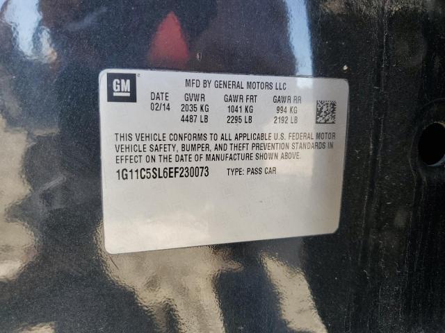 1G11C5SL6EF230073 - 2014 CHEVROLET MALIBU 1LT 黑色 照片 12