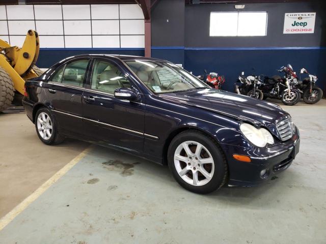 WDBRF92H07F929236 - 2007 MERCEDES-BENZ C 280 4MATIC BLUE photo 4