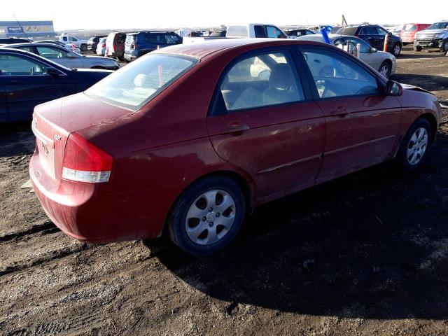 KNAFE121585554850 - 2008 KIA SPECTRA EX BURGUNDY photo 3