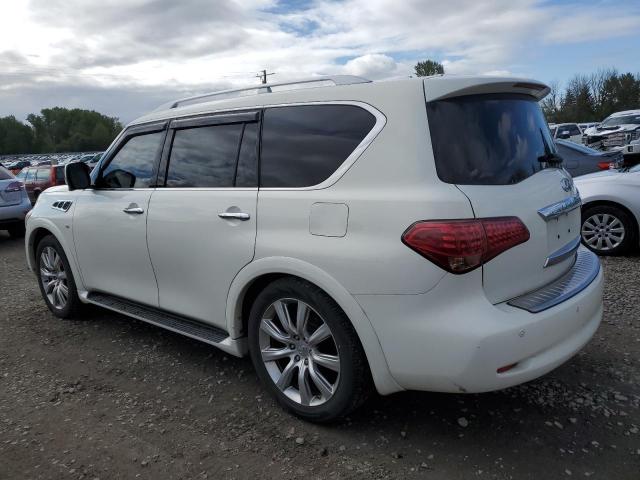 JN8AZ2NE9E9062112 - 2014 INFINITI QX80 WHITE photo 2