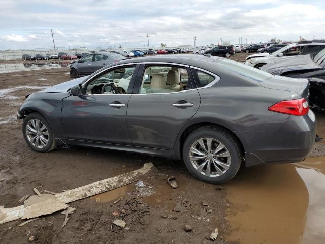 JN1AY1AR2BM570841 - 2011 INFINITI M56 X GRAY photo 2