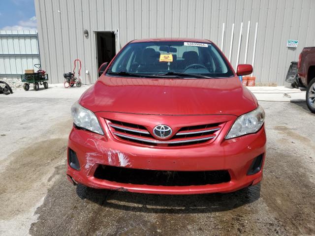 2T1BU4EE1DC986563 - 2013 TOYOTA COROLLA BASE RED photo 5