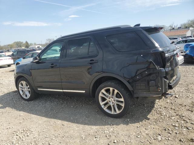 1FM5K8D89HGB61654 - 2017 FORD EXPLORER XLT BLACK photo 2