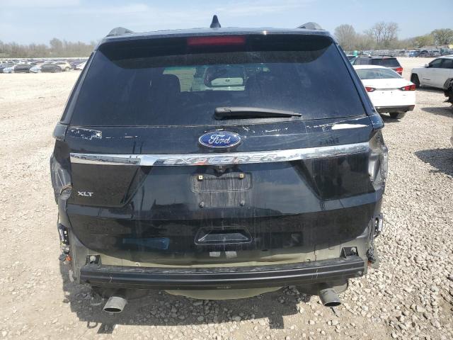 1FM5K8D89HGB61654 - 2017 FORD EXPLORER XLT BLACK photo 6