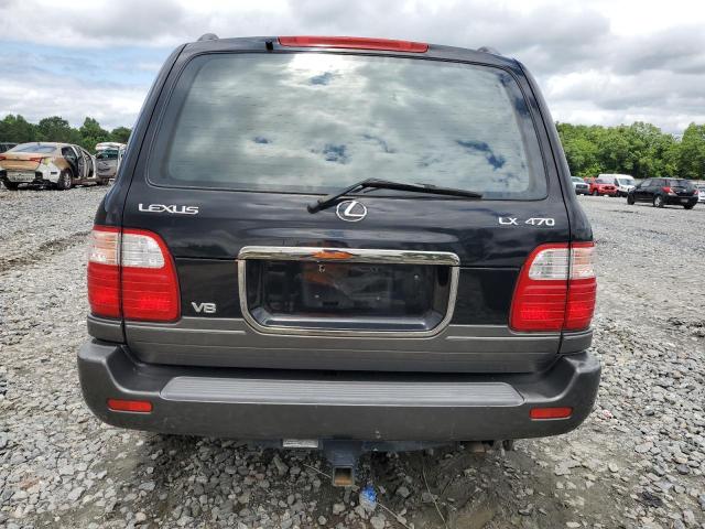 JTJHT00W813507269 - 2001 LEXUS LX 470 BLACK photo 6