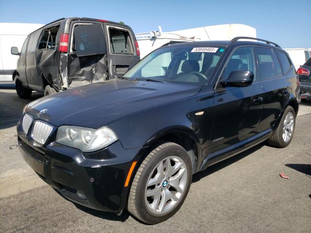 WBXPC9C46AWJ36434 - 2010 BMW X3 XDRIVE30I BLACK photo 1