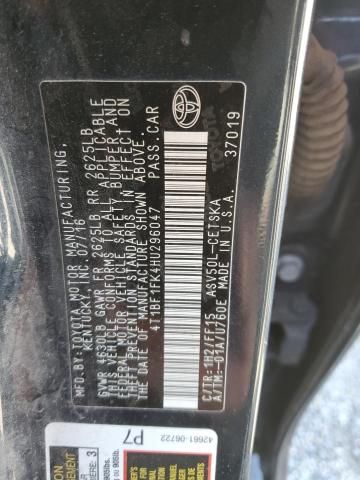 4T1BF1FK4HU296047 - 2017 TOYOTA CAMRY LE BLACK photo 13