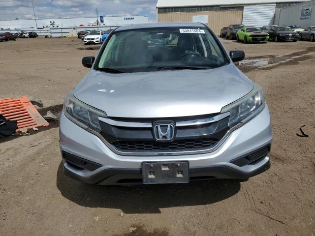 5J6RM4H38FL065147 - 2015 HONDA CR-V LX SILVER photo 5