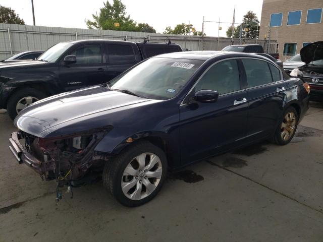 1HGCP36868A006285 - 2008 HONDA ACCORD EXL BLUE photo 1