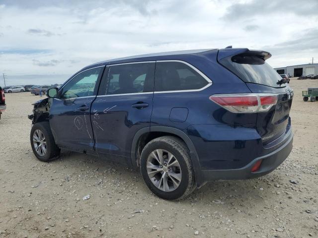 5TDJKRFH6FS141483 - 2015 TOYOTA HIGHLANDER XLE Mavi foto 2