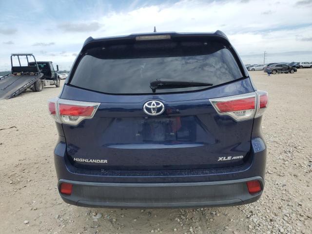 5TDJKRFH6FS141483 - 2015 TOYOTA HIGHLANDER XLE Mavi foto 6