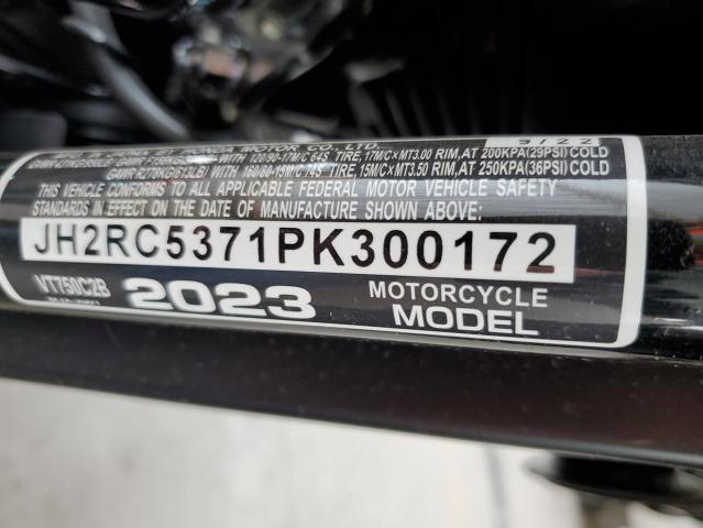 JH2RC5371PK300172 - 2023 HONDA VT750 C2B BLACK photo 10