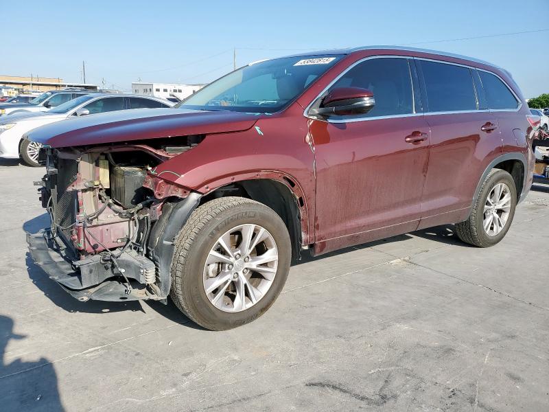 5TDKKRFH6ES026000 - 2014 TOYOTA HIGHLANDER XLE 栗色 照片 1