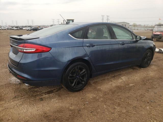 3FA6P0H75JR190831 - 2018 FORD FUSION SE Niebieski zdjęcie 3