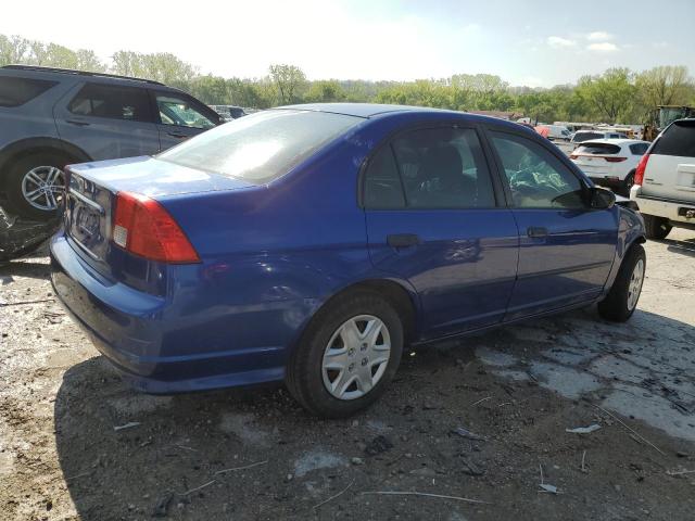 1HGES16374L014068 - 2004 HONDA CIVIC DX VP ლურჯი ფოტო 3