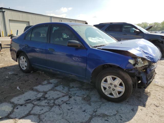 1HGES16374L014068 - 2004 HONDA CIVIC DX VP ლურჯი ფოტო 4