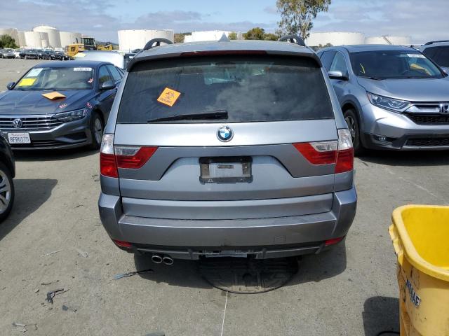 WBXPC93418WJ21219 - 2008 BMW X3 3.0SI GRAY photo 6