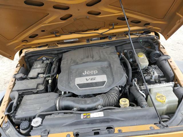 1C4AJWAG8EL252052 - 2014 JEEP WRANGLER SPORT Orange Foto 12