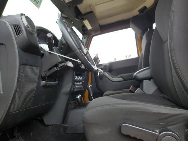 1C4AJWAG8EL252052 - 2014 JEEP WRANGLER SPORT Orange Foto 7