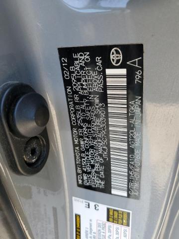 JTKJF5C79C3039013 - 2012 TOYOTA SCION TC 银色 照片 12