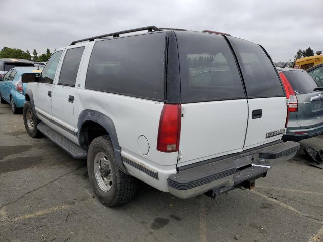 1GNGK26J4XJ340820 - 1999 CHEVROLET SUBURBAN K2500 WHITE photo 2