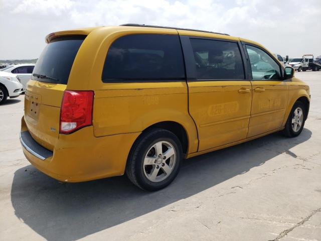 2C4RDGCG6CR377911 - 2012 DODGE GRAND CARA SXT YELLOW photo 3