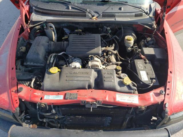 1B7GL22N9YS544586 - 2000 DODGE DAKOTA RED photo 11