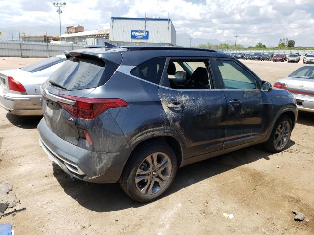 KNDEU2AA7M7221296 - 2021 KIA SELTOS S GRAY photo 3