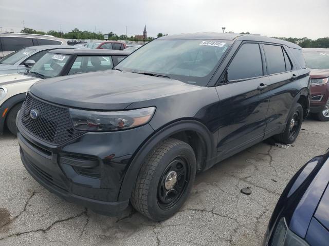 1FM5K8AB0MGC25056 - 2021 FORD EXPLORER POLICE INTERCEPTOR შავი ფოტო 1