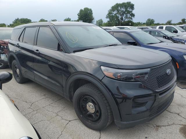 1FM5K8AB0MGC25056 - 2021 FORD EXPLORER POLICE INTERCEPTOR შავი ფოტო 4
