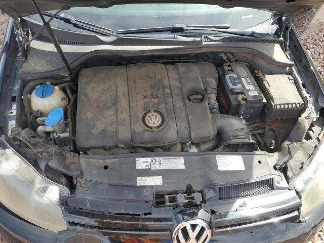 WVWDB7AJ6CW324034 - 2012 VOLKSWAGEN GOLF BLACK photo 11