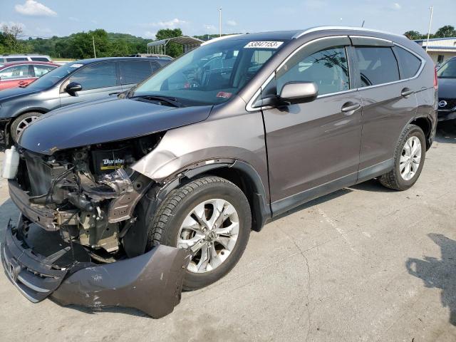 2HKRM3H72EH550969 - 2014 HONDA CR-V EXL GRAY photo 1