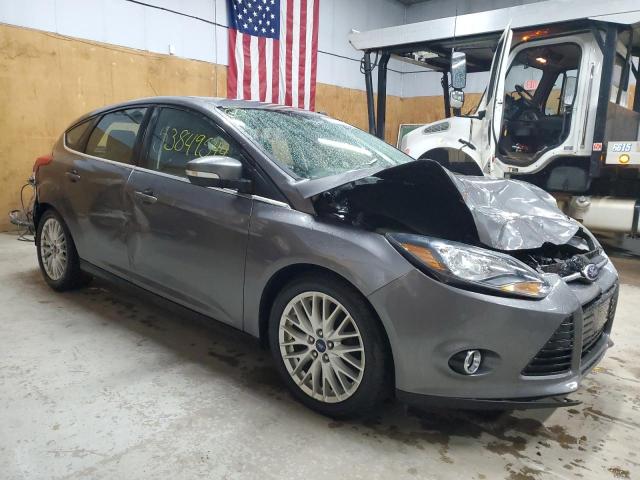 1FADP3N25EL422978 - 2014 FORD FOCUS TITANIUM GRAY photo 4