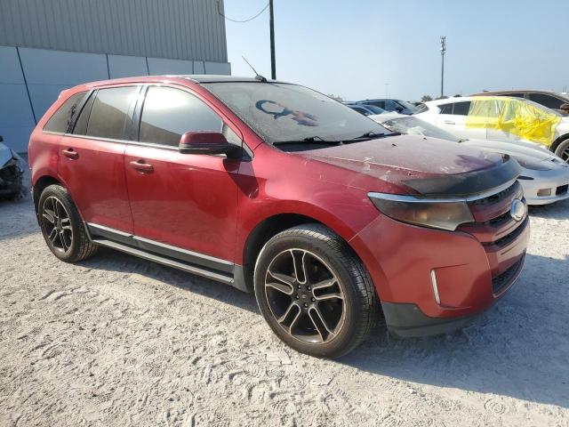 2FMDK3J90DBA01000 - 2013 FORD EDGE SEL RED photo 4