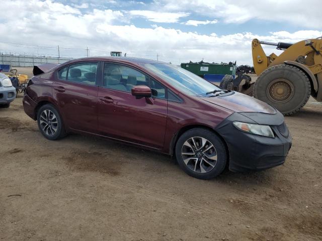 19XFB2F82EE022416 - 2014 HONDA CIVIC EX BURGUNDY photo 4