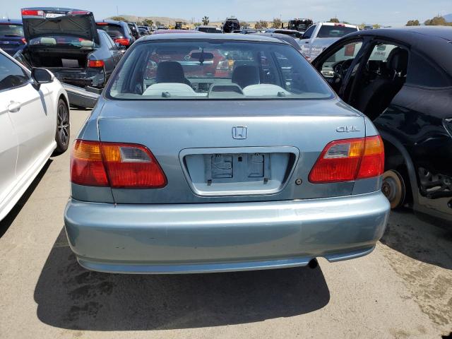 2HGEJ6614YH601281 - 2000 HONDA CIVIC BASE TURQUOISE photo 6