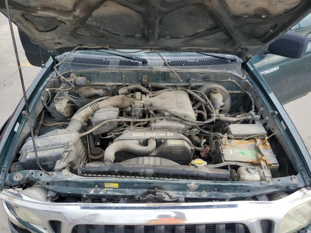 5TEHN72NX4Z355821 - 2004 TOYOTA TACOMA DOUBLE CAB GREEN photo 11