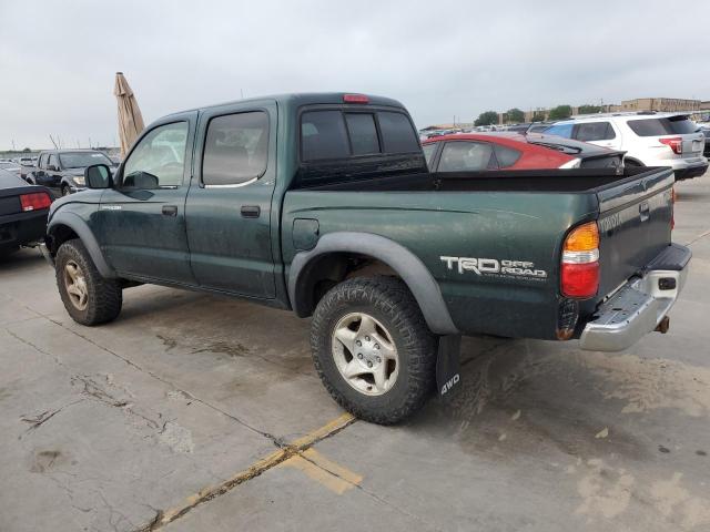 5TEHN72NX4Z355821 - 2004 TOYOTA TACOMA DOUBLE CAB GREEN photo 2