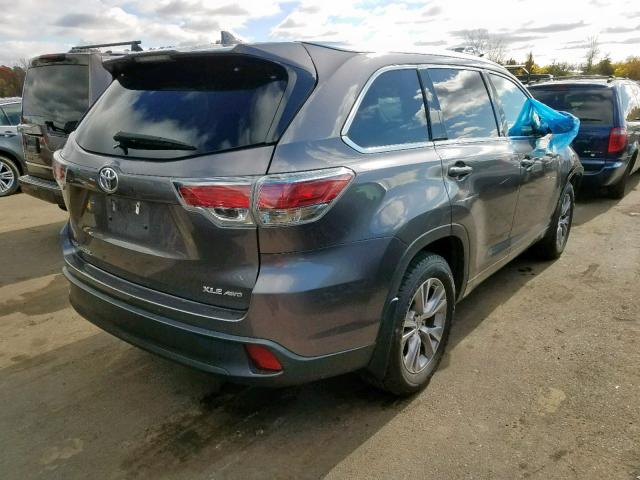 5TDJKRFH7FS162018 - 2015 TOYOTA HIGHLANDER XLE  ფოტო 4
