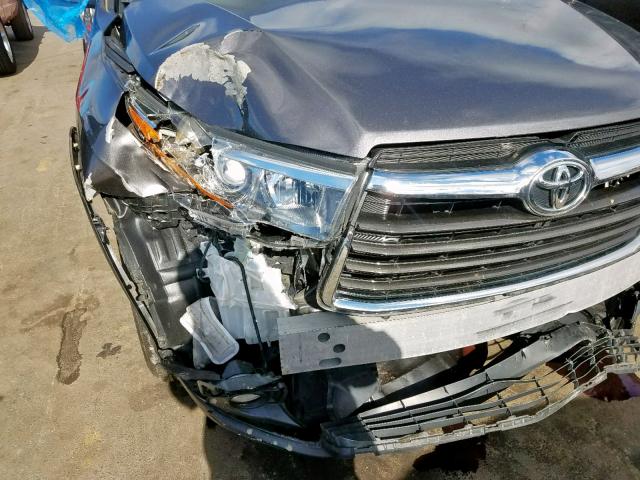 5TDJKRFH7FS162018 - 2015 TOYOTA HIGHLANDER XLE  ფოტო 9