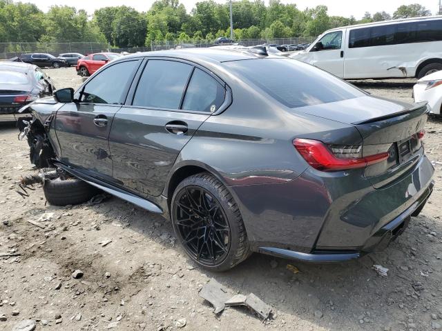 WBS33AY02MFL41779 - 2021 BMW M3 COMPETITION GRAY photo 2