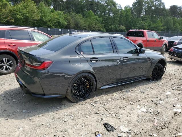 WBS33AY02MFL41779 - 2021 BMW M3 COMPETITION GRAY photo 3