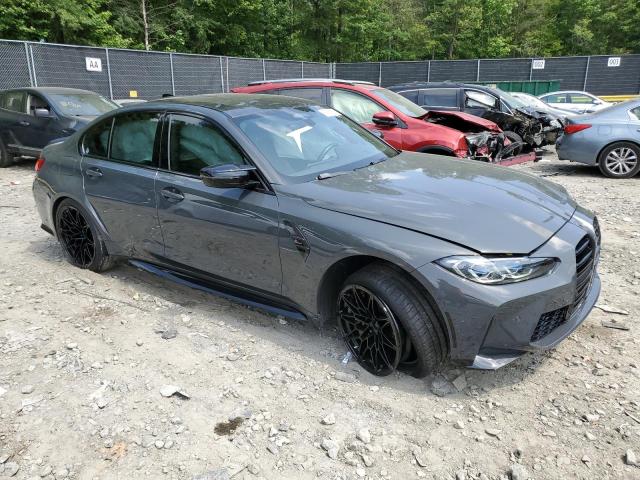 WBS33AY02MFL41779 - 2021 BMW M3 COMPETITION GRAY photo 4