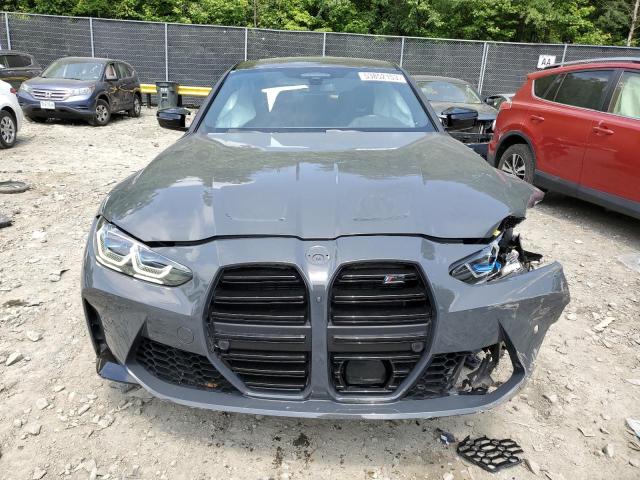 WBS33AY02MFL41779 - 2021 BMW M3 COMPETITION GRAY photo 5